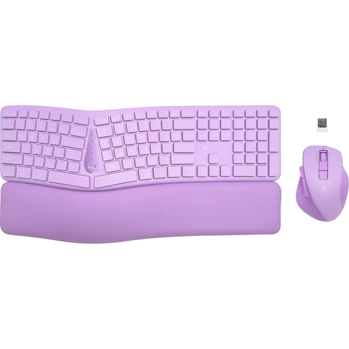 X9 Performance Multi-Device Wireless Ergonomic Keyboard and Mouse Combo (Purple)