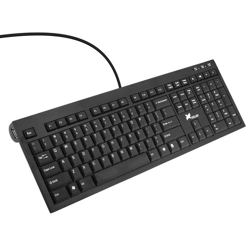 Xcellon KU-AH300B Aluminum Keyboard with USB Hub KU-AH300B B&H