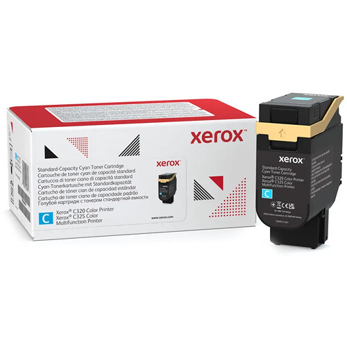 Xerox Standard Capacity Cyan Toner Cartridge for C325 Color Printer (Use and Return)