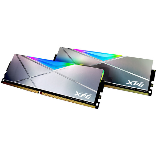 XPG 16GB SPECTRIX D50 DDR4 5000 MHz RGB Memory Kit (2 x 8GB Gray)
