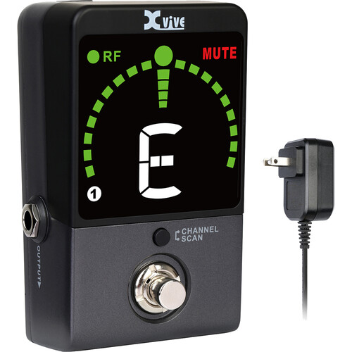 Xvive Audio P58R Wireless Guitar Pedal Receiver and Tuner (5.8 GHz)