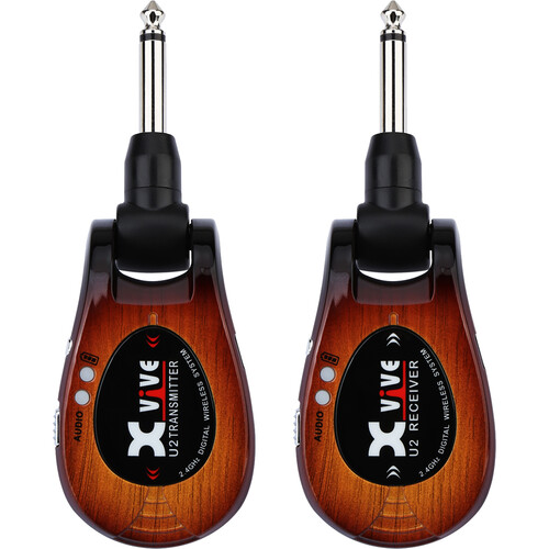 Xvive Audio U2 Digital Wireless System for Electric Guitars (3-Tone Sunburst 2.4 GHz)