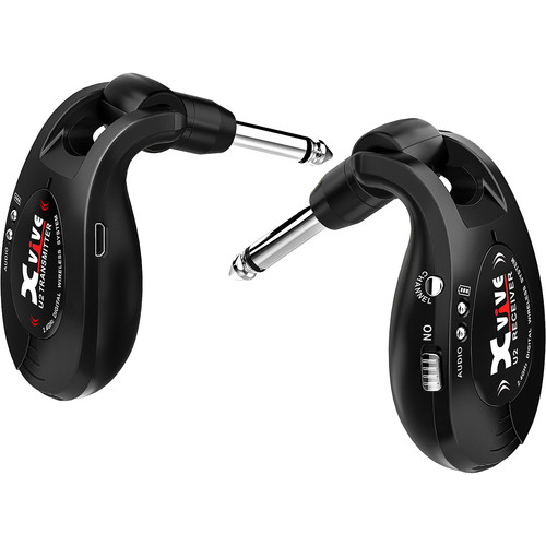 Xvive Audio U2 Digital Wireless System for Electric Guitars (Black 2.4 GHz)