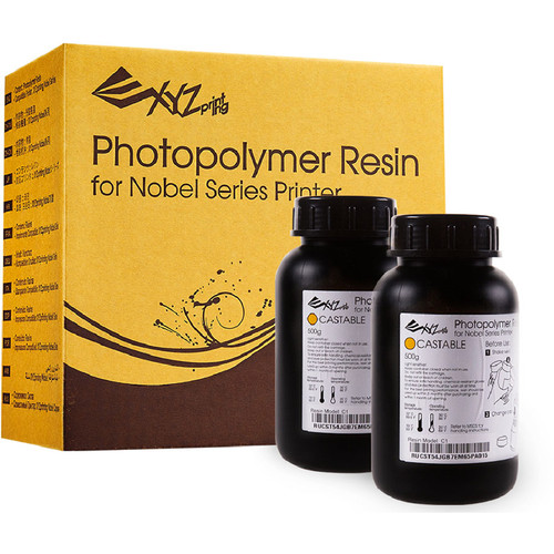 XYZprinting Castable Resin C1 for Nobel 1.0A 3D Printer (2 x 500g)