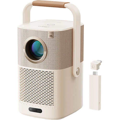 Yaber T2 Plus 350-Lumen Full HD LED LCD Portable Projector with Google TV Dongle