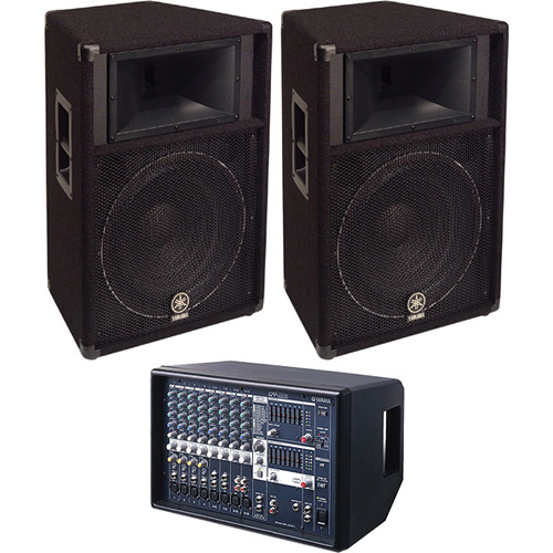 Yamaha EMX512SC 12Channel Stereo Powered EMX512SC/S115V BUNDLE