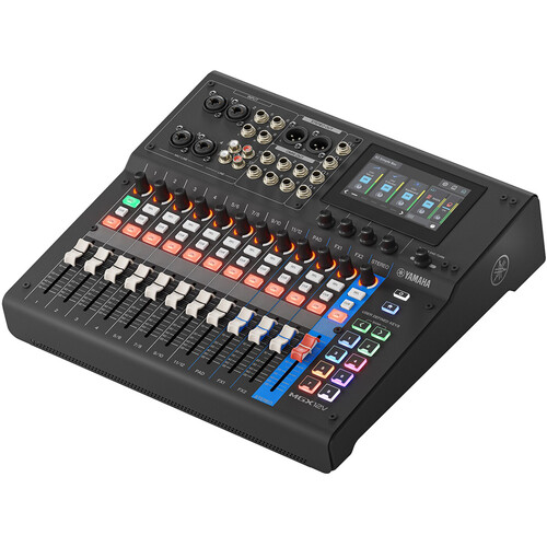 Yamaha MGX12V B 18-Channel Digital Mixing Console with Dual USB-C Audio/Video Interface (Black)