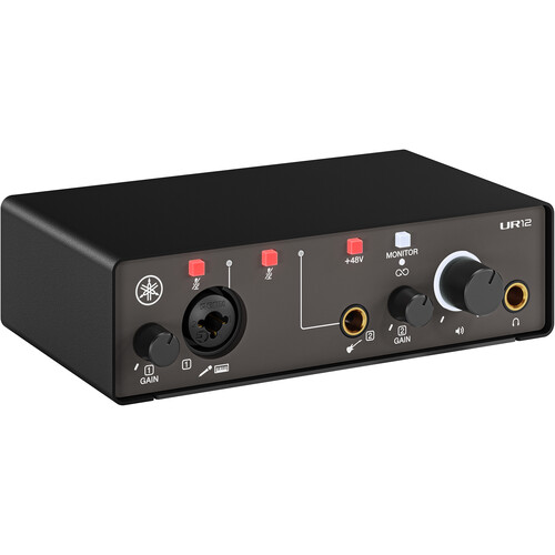 Yamaha UR12MK3 2x2 USB-C Audio Interface (Black)