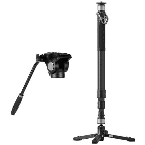 YC Onion Pineta 3-Section Carbon Fiber Monopod with FH60 Fluid Head