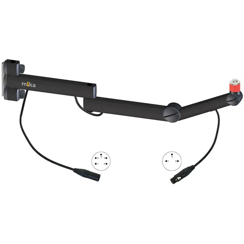 Yellowtec m!ka Mic Arm TV with On-Air Indicator (Black XLR)