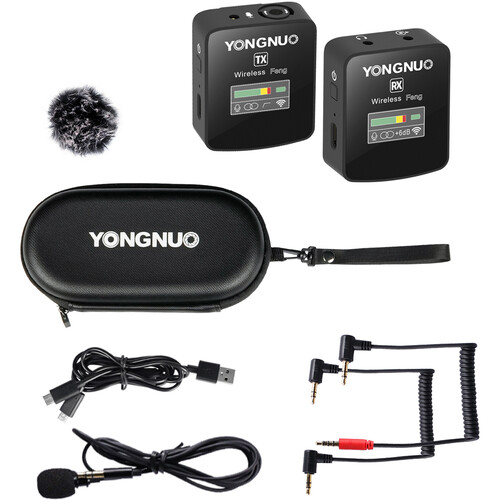 Yongnuo Feng Compact Digital Wireless Microphone System for Cameras & Smartphones (2.4 GHz)