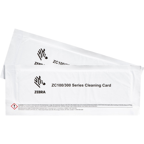Zebra Cleaning Card Kit for ZC100 and ZC