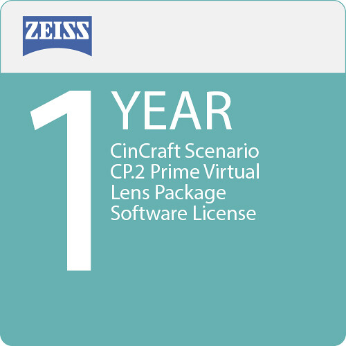 ZEISS CinCraft Scenario CP.2 Prime Virtual Lens Package Software License (1-Year)