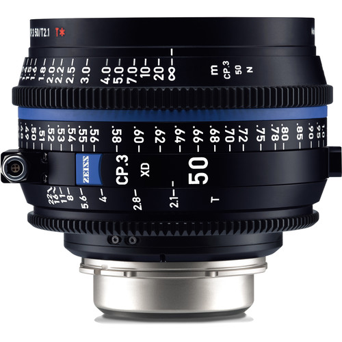 ZEISS CP.3 XD 50mm T2.1 Compact Prime Lens (PL Mount Feet)