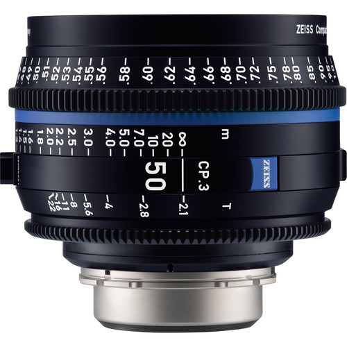ZEISS CP.3 50mm T2.1 Compact Prime Lens (Canon EF Mount Feet)
