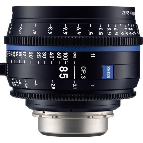 ZEISS CP.3 85mm T2.1 Compact Prime Lens (PL Mount Feet)