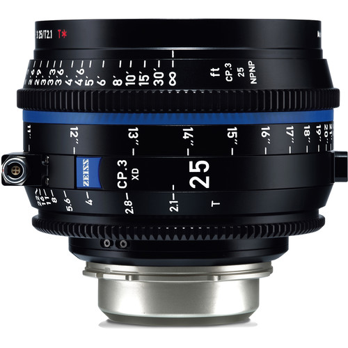 ZEISS CP.3 XD 25mm T2.1 Compact Prime Lens (PL Mount Feet)