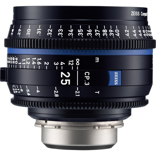 ZEISS CP.3 25mm T2.1 Compact Prime Lens (Canon EF Mount Feet)