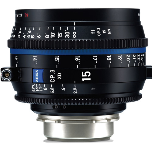 ZEISS CP.3 XD 15mm T2.9 Compact Prime Lens (PL Mount Feet)