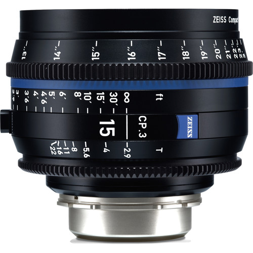 ZEISS CP.3 15mm T2.9 Compact Prime Lens (PL Mount Feet)