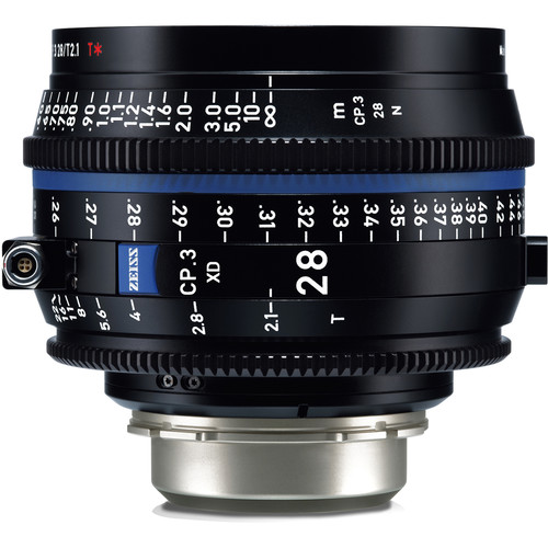ZEISS CP.3 XD 28mm T2.1 Compact Prime Lens (PL Mount Feet)