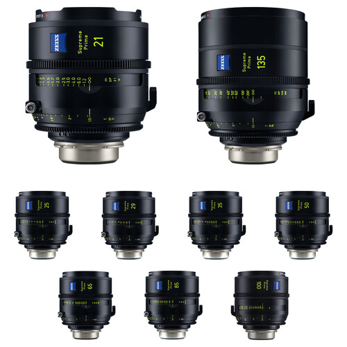 ZEISS Supreme Prime 9-Lens Set (Feet PL Mount)