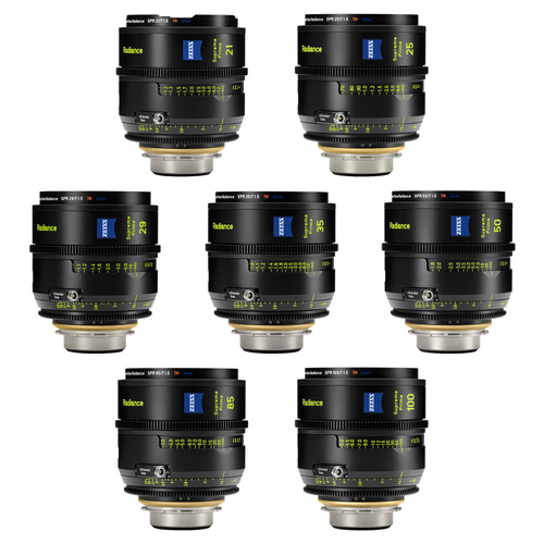 ZEISS Supreme Prime Radiance Sapphire 7-Lens Kit (PL Feet)