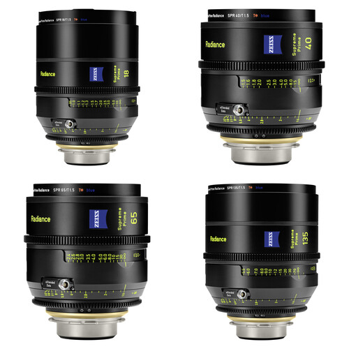 ZEISS Supreme Prime Radiance Ruby 4-Lens Set (PL Feet)