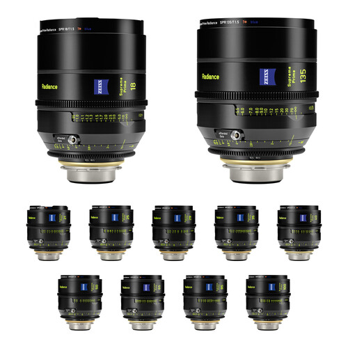 ZEISS Supreme Prime Radiance Diamond 11-Lens Set (PL Feet)