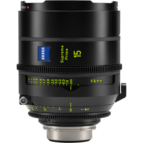 ZEISS Supreme Prime 15mm T1.8 Lens (Feet PL Mount)