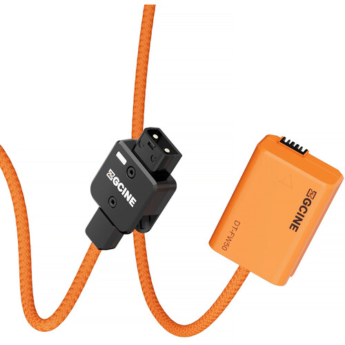 ZGCINE D-Tap to Sony NP-FW50 Dummy Battery with Braided Power Cable (23.6