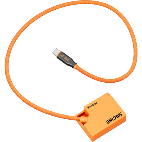 ZGCINE PD-W126 USB-C to NP-W126 Braided Dummy Battery Cable (23.6
