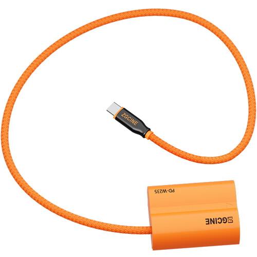 ZGCINE USB-C to NP-W235 Braided Dummy Battery Cable (23.6
