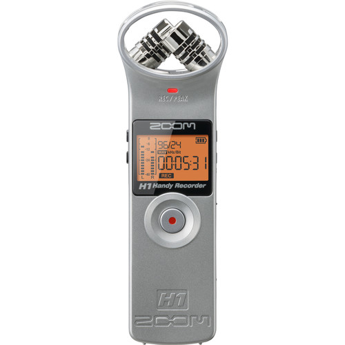 Zoom H1 UltraPortable Digital Audio Recorder (Silver) ZH1S B&H