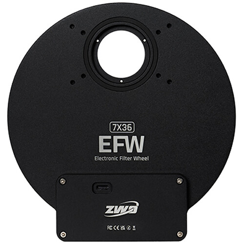 ZWO Electronic Filter Wheel 2025 (7 Positions for 36mm Unmounted Filters)