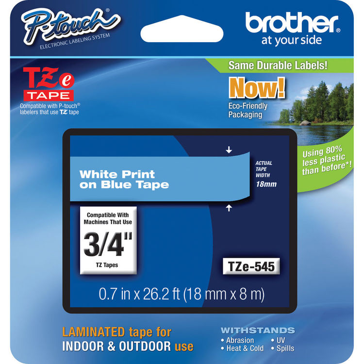8 m 3//4 Black on Clear Single-Pack Brother Genuine P-Touch TZE-141 Tape 0.7 Laminated for Indoor or Outdoor Use Standard Laminated P-Touch Tape 26.2 ft Water-Resistant