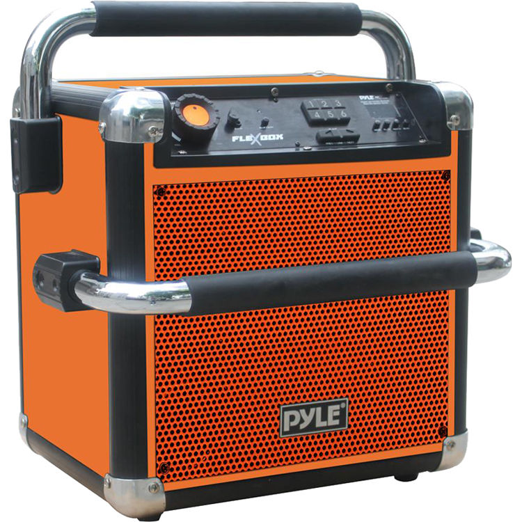 orange portable speaker