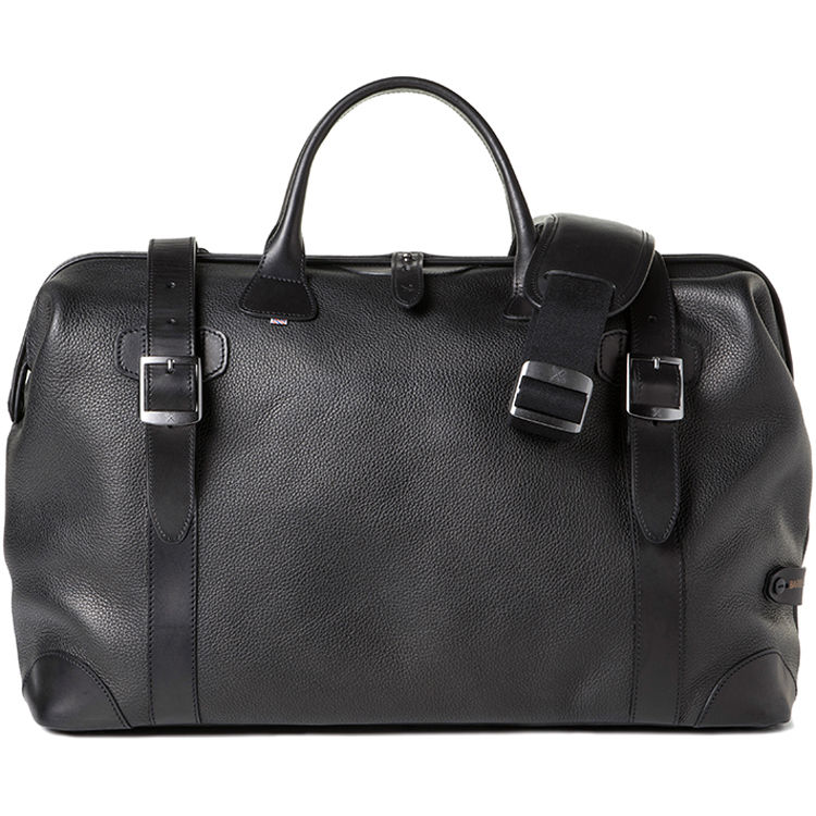 Barber Quiff Doctor Camera Bag Grained Leather Black