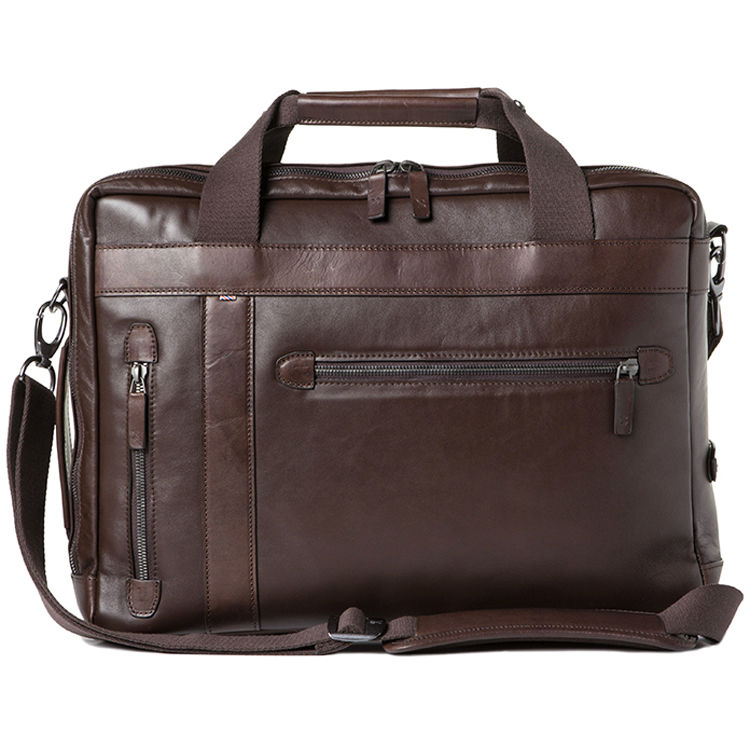 Barber Undercut Convertible Camera Bag Smooth Leather Dark Brown