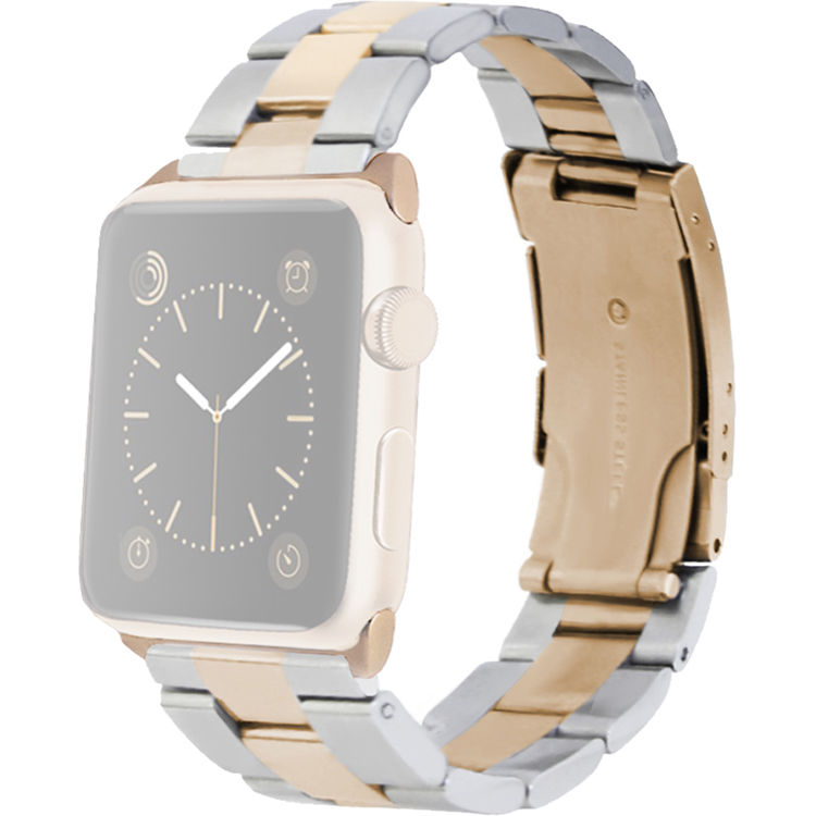 apple watch gold and silver band