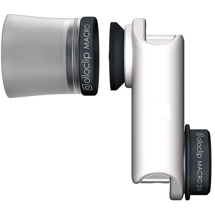 Compatible with iPhone Pixel and Samsung Galaxy Smartphones olloclip Multi-Device Clip with 2-in-1 Essential Lens Kit Includes Wide Angle Macro Lenses Selfie Bluetooth Remote Shutter