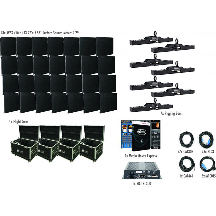 American DJ AV6X LED Video Wall Kit (28 