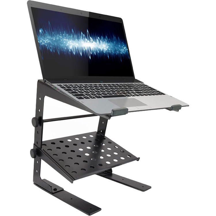 Photo 1 of Pyle Pro Laptop Computer Stand for DJ With Flat Bottom Legs