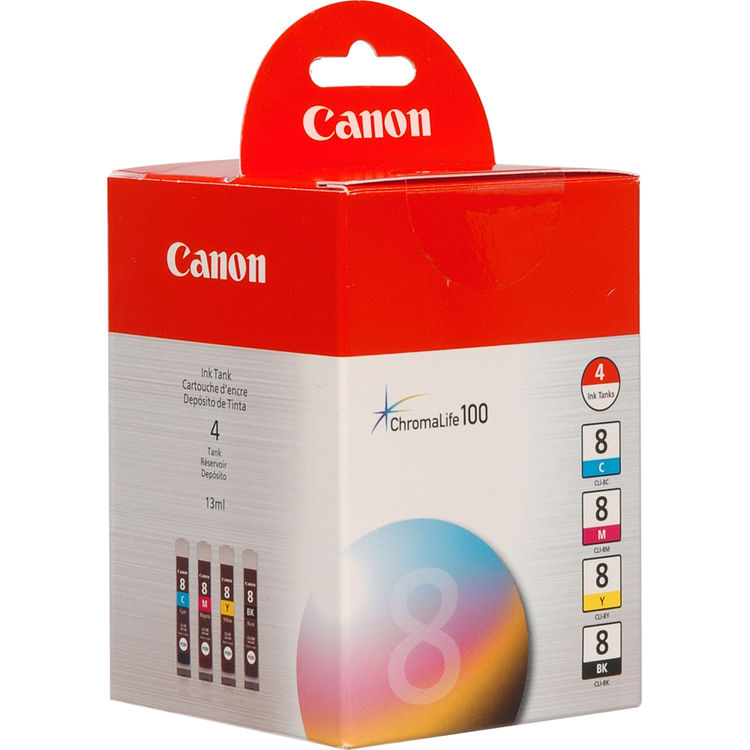 4-Pack Yellow Ink Cartridge for Canon PIXMA Pro9000 Mark II IP4500 MX850 Printer