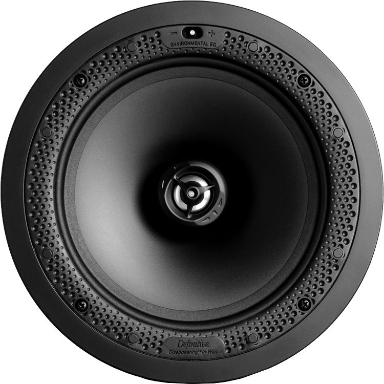 Photo 1 of Definitive Technology Disappearing Series DI 8R 8" Two-Way Round In-Ceiling/In-Wall Speaker (White, Single)