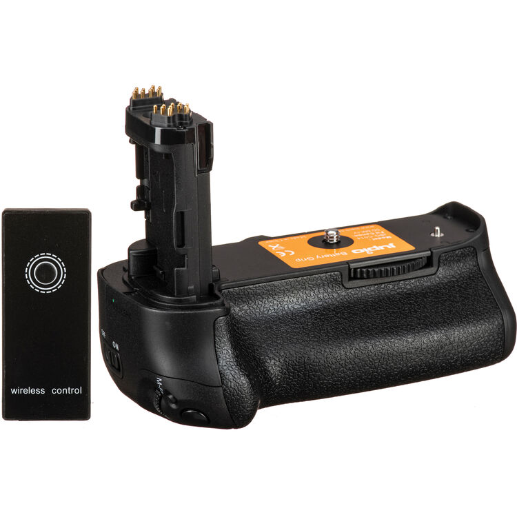 Poign/ée dalimentation pour Canon 5D Mark 4 comme Le BG-E20 avec 2 Batteries LP-E6 1600 mAh et t/él/écommande 2,4 GHz