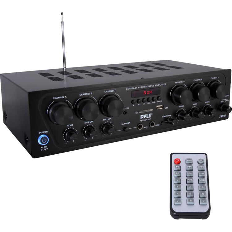 Photo 1 of Pyle Pro 6-Zone Stereo Receiver with Bluetooth