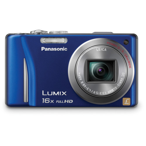 Panasonic Lumix Dmc Zs10 Digital Camera Blue Dmc Zs10a B H - i was a judge in a roblox court case lighttube