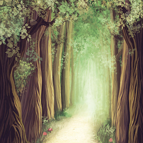Click Props Backdrops Fantasy Forest Backdrop 5 X 5 Bf285 B H