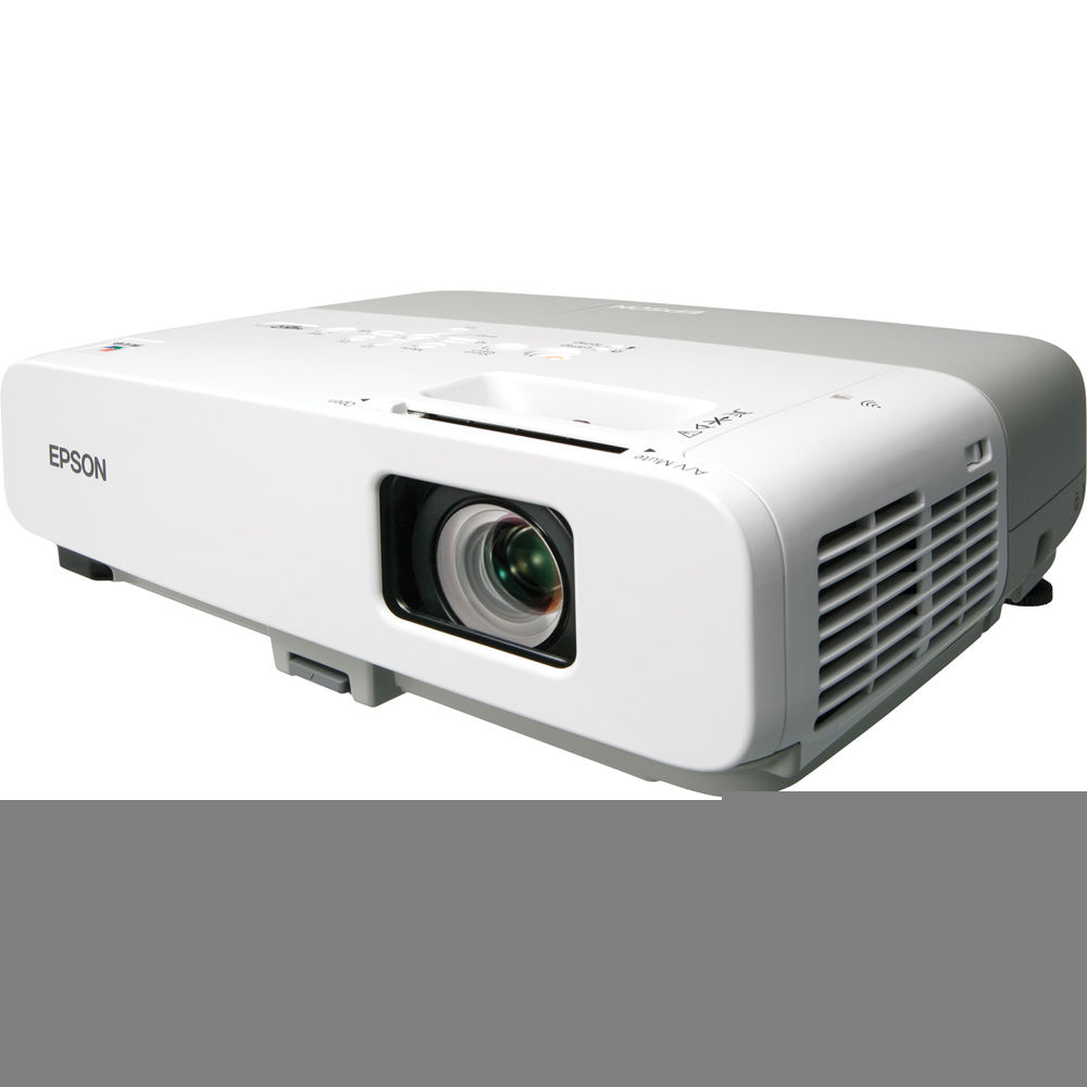 Remote 3LCD Projector 2600 ANSI HD 1080i HDMI w//Adapter Epson PowerLite 85